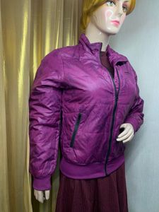 Purple Quilted Jacket