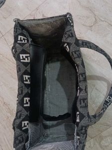 Patterned Tote Bag With Small New Pouch Free