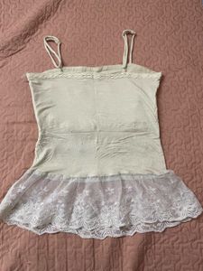 shoujo inspired Lace Trimmed top