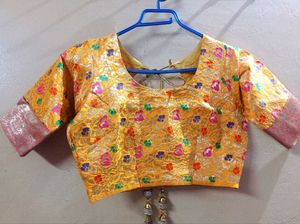 Mustard Yellow Banarasi Lehenga- Festive Royalty