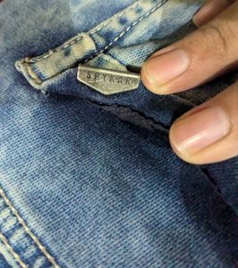 Original Spykar Distressed Light Wash Skinny Jeans