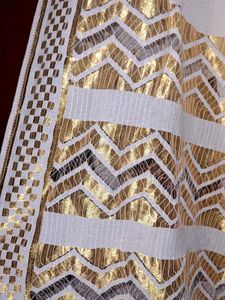 White &amp; Golden Designer Dupatta