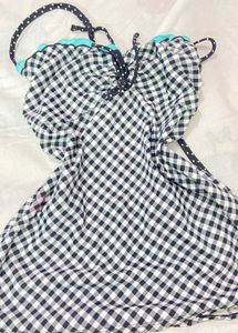 Chic Gingham Bikini Top