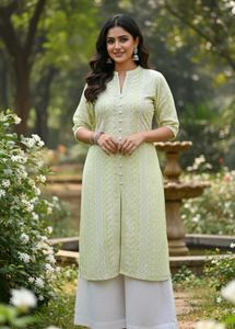 Elegant Green Embroidered Kurta