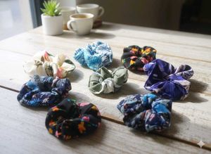 Colorful Scrunchie Set of 8