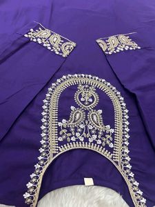 Elegant Purple Kurta Set with Embroidery