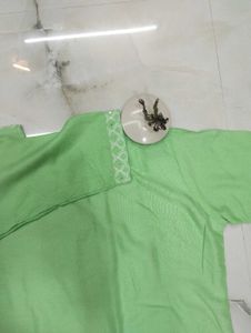 Brand New Embroidery Mint Green Kurta Set