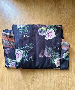 Elegant Floral Print Saree