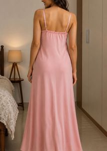 Elegant Pink Floral Gown