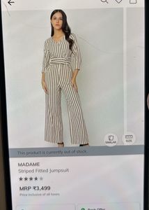 Madame Striped Jumpsuit