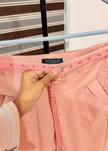 Peach Casual Trousers