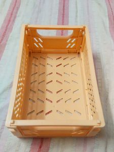 orange and blue Foldable Storage Crate
