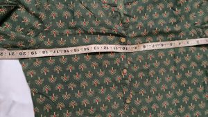 Green Printed Kurta pure cotton
