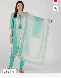Beautiful Teal Kurta Set with Dupatta