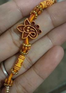 Set of 6 Handcrafted Rakhi With Roli Chawal