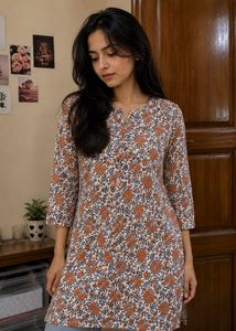 Beautiful Printed Cotton Kurta
