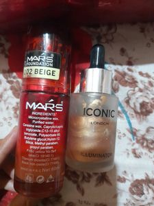 (Combo)MARS FOUNDATION 102 BAIG . ICONIC LONDON ILLUMINATOR ✨️