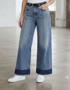 Wide Leg Denim Jeans
