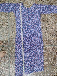 long kurti blue colour