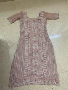 Onion pink kurti with dupatta