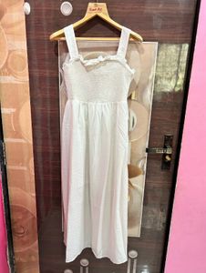 White Smocked Bodice Sundress