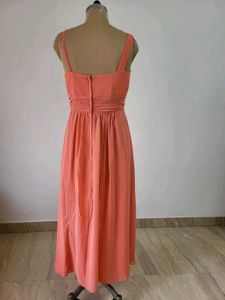 Elegant Coral Gown