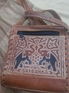 new unused Handmade Leather Sling Bag wit