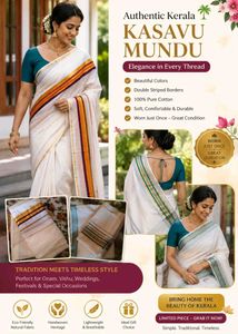 💜200Rs OFF ONAM OFFER- Two Sarees Kerala style💜