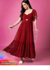 Elegant Red Maxi Dress