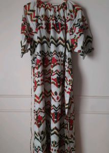 Unused Bohemian Print Cottoblend One Piece Dori