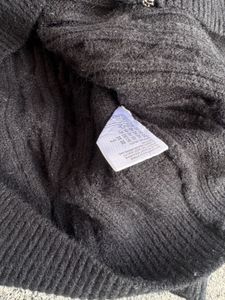 Black Cable Knit Cardigan