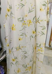 White Floral Print dress