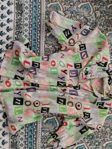Funky Letter Print Top