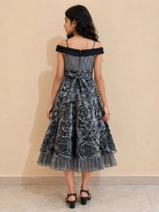 Girls Off-Shoulder Party Dress