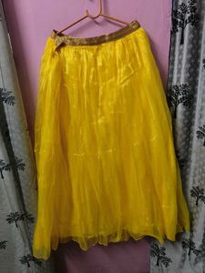 Stunning Yellow Lehenga Choli Set