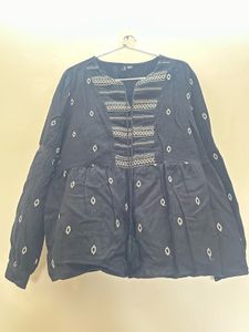 Boho Black Embroidered Kurta