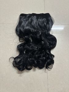 Wavy Black Nylon Hair Extensions