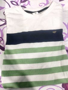 Men's Striped Crew Neck T-Shirt