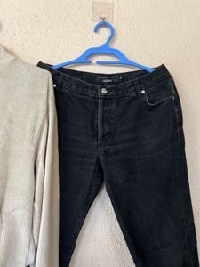 Black Straight Leg Jeans