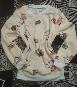 Cozy Kawaii Fleece Sweatshirt