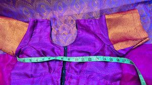 Elegant Purple &amp; Gold Saree