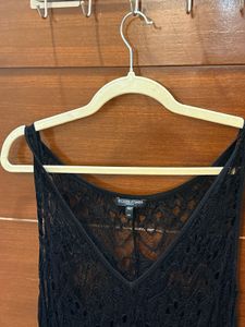 Elegant Black Lace Maxi Dress