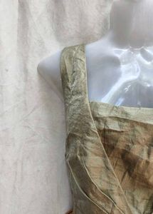Elegant Beige Sleeveless Midi Dress