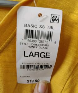 STYLE &amp; CO.'S BRAND NEW YELLOW T-SHIRT