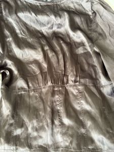 Brown V-Neck Button-Up Crop Top