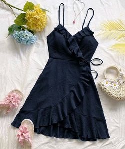 SALE FOR 24 HOURS ONLY Ruffled Wrap Spaghetti Stra