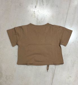 Brown crop top
