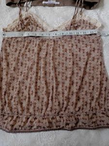 Brown Cami &amp; Shorts Set