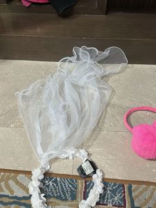 Bridal Veil and Pink Earmuffs