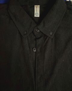 Classic Black Corduroy Shirt